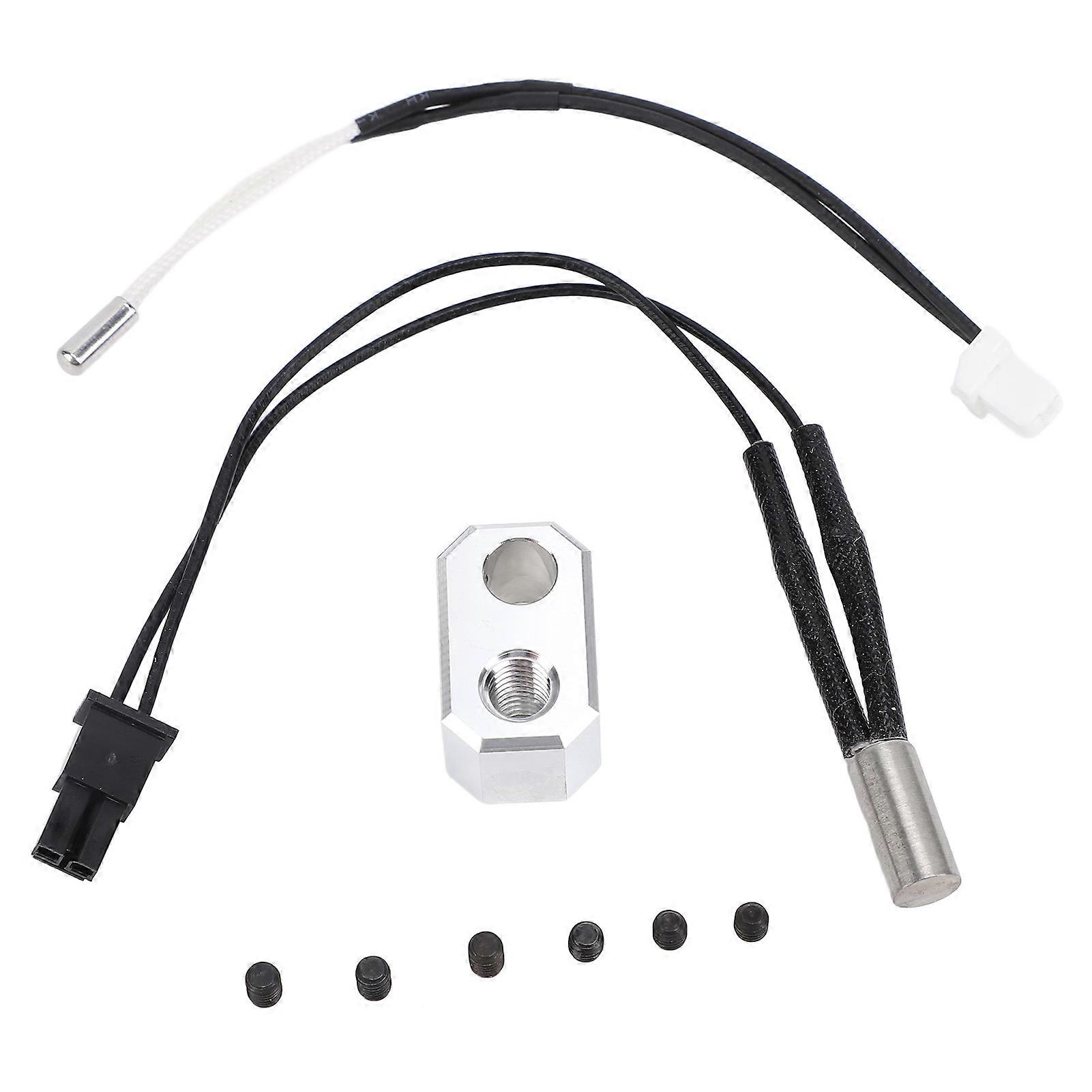 طابعة ثلاثية الأبعاد Hotend الألومنيوم سخان بلوك ثرمستور كابل تسخين قضيب تغذية أنبوب كيت ل MK4 24V 40W 3D طابعة الطارد أجزاء