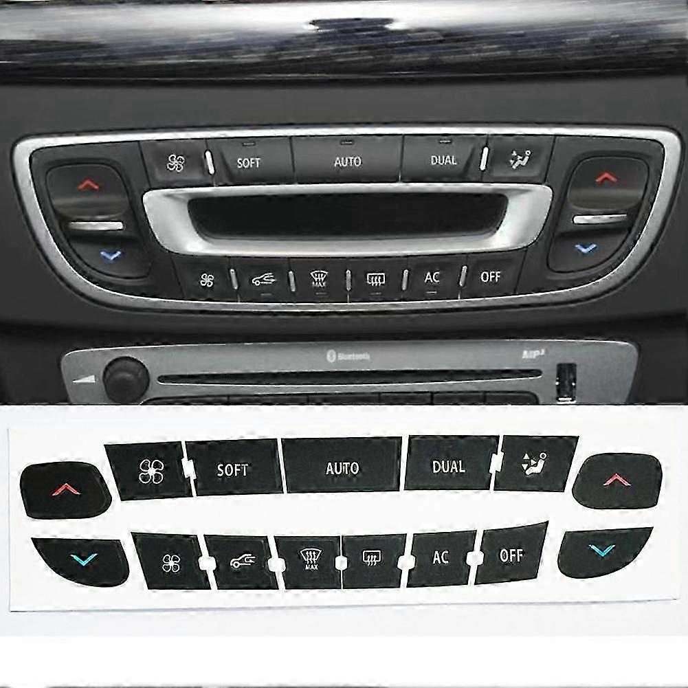 Air Conditioning Control Panel Button Repair Patch Sticker for Renault