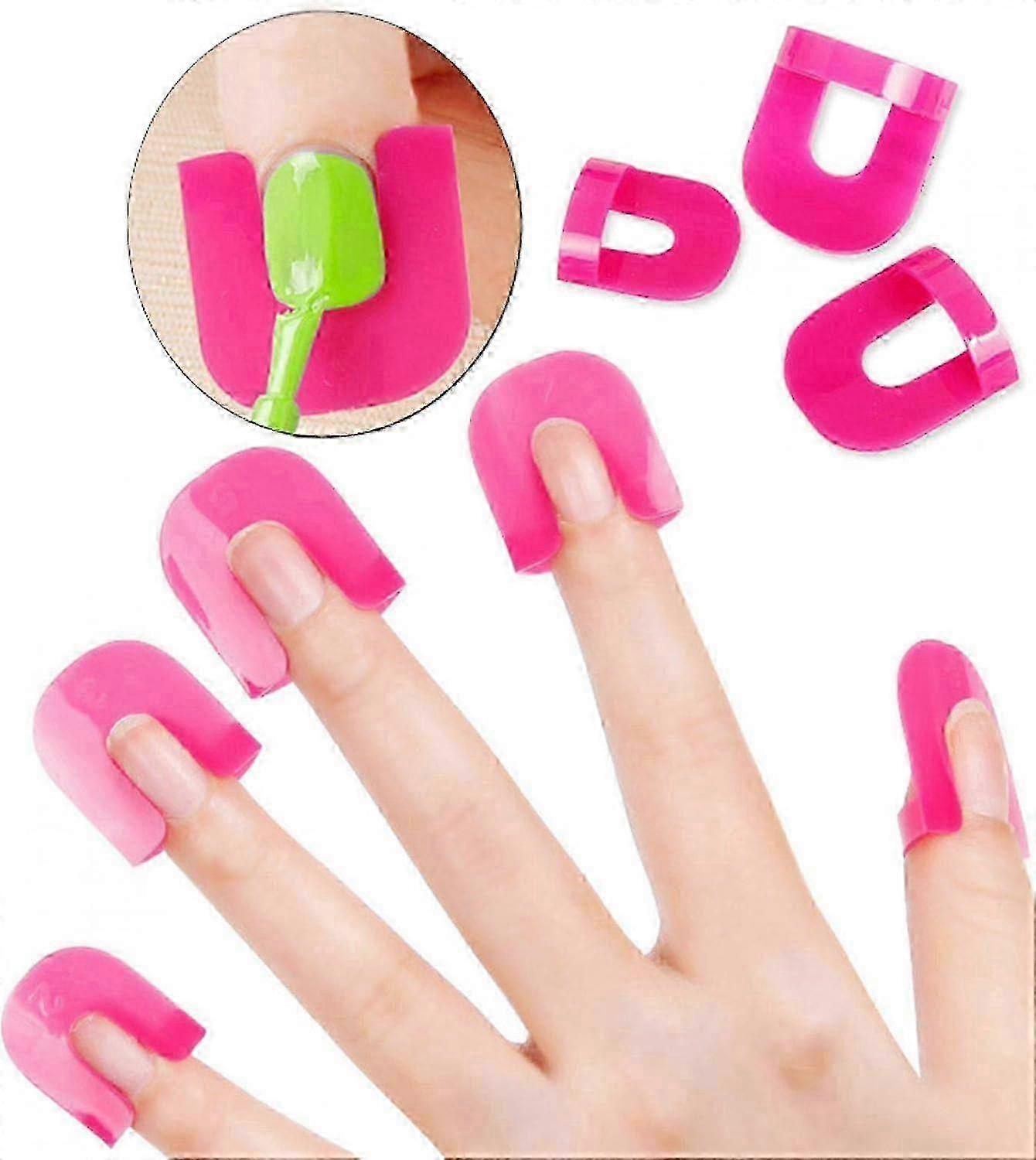 Reusable Soft Plastic Nail Shield Protector, Spill-Proof Manicure Tool for Women