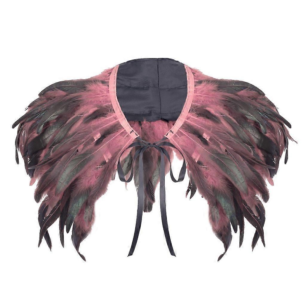 Trendy Feather Shawl Collar Perfect for Photoshoots and Fashion Enthusiasts