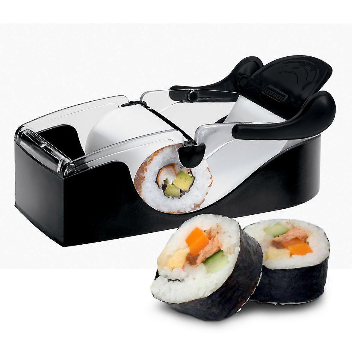 Sushi Set, Sushi Maker Kit, Sushi Roller, Set for Making Yourself, Sushi Mould, DIY Sushi Maker, Sushi Machine for Beginners and Professionals, Black_
