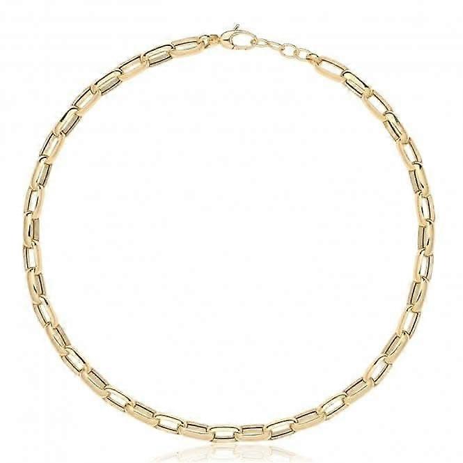 Collier creux en or jaune 9 carats NK445