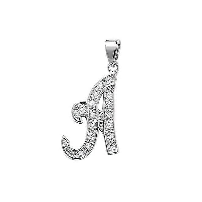 Acotis Silver Pendant Initial with Zirconia Accent G6128/A