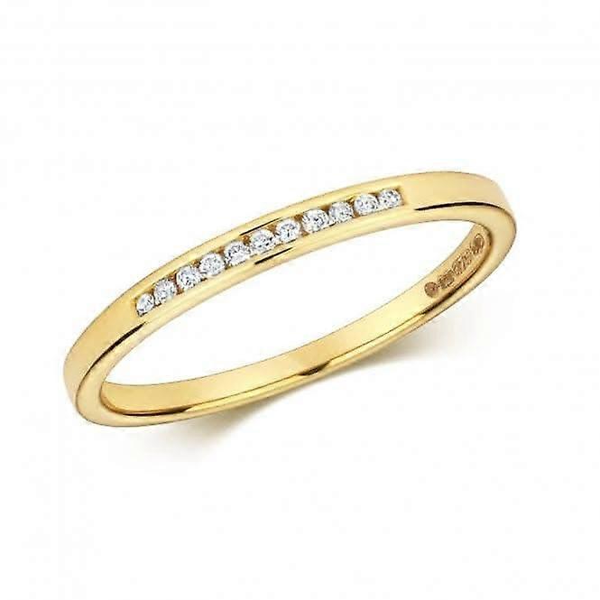 Diamond Jewellery 9ct Gold Diamond Channel Set Eternity Ring RD800