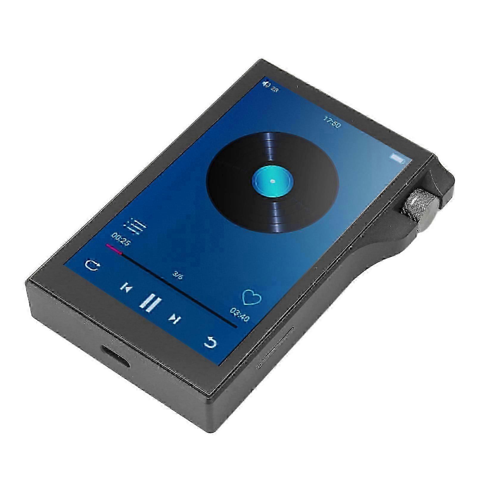 MP3 Player 4 Inch IPS Touch Screen BT4.0 Lossless 16GB RAM Quad Core Digital Audio Player for Family Office Travel 16GB RAM and 128GB Memory Card