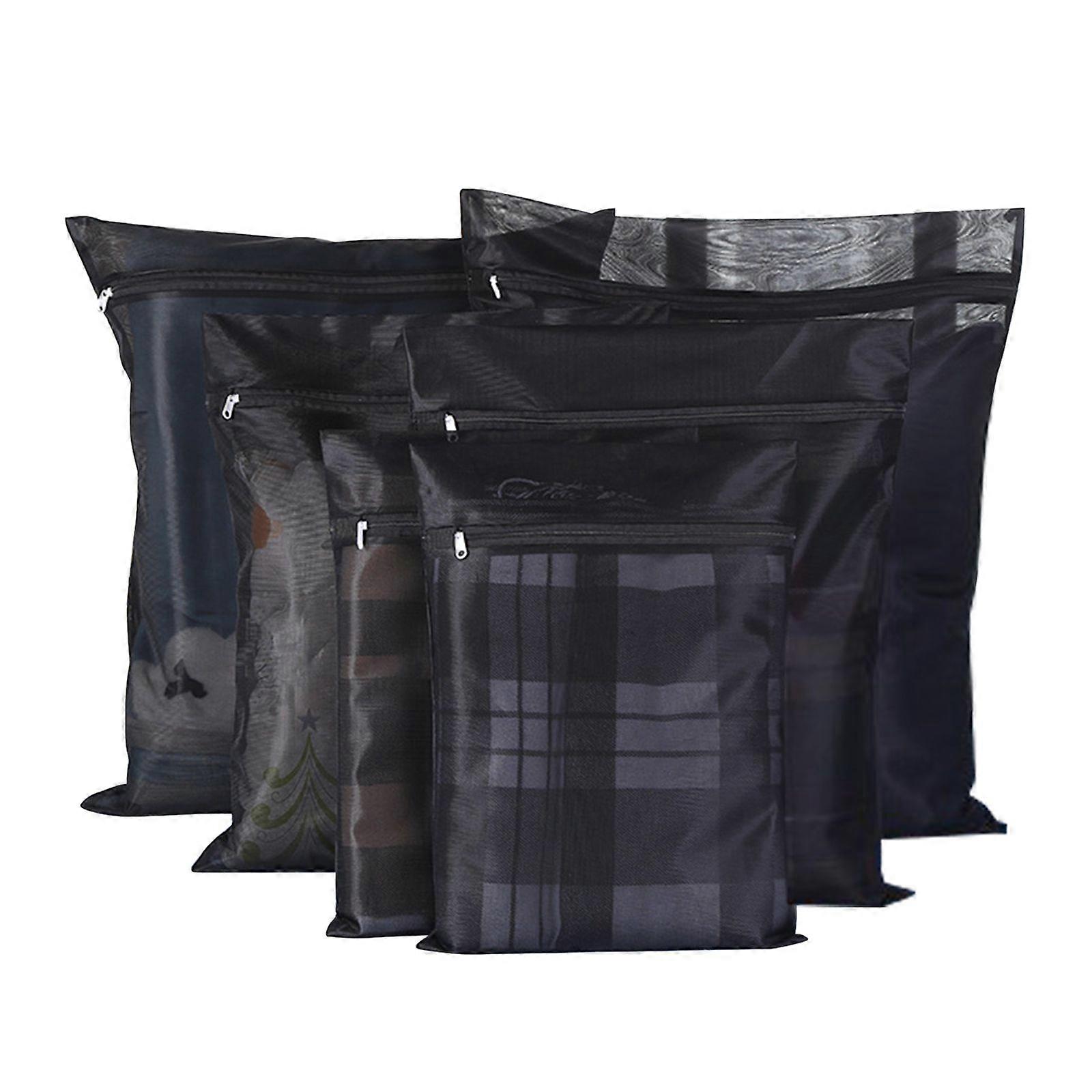 2023,Laundry Bag Set Durable Laundry Loops Mesh Strong And Polyester Washing Bags Gray Zipper 6/7pack