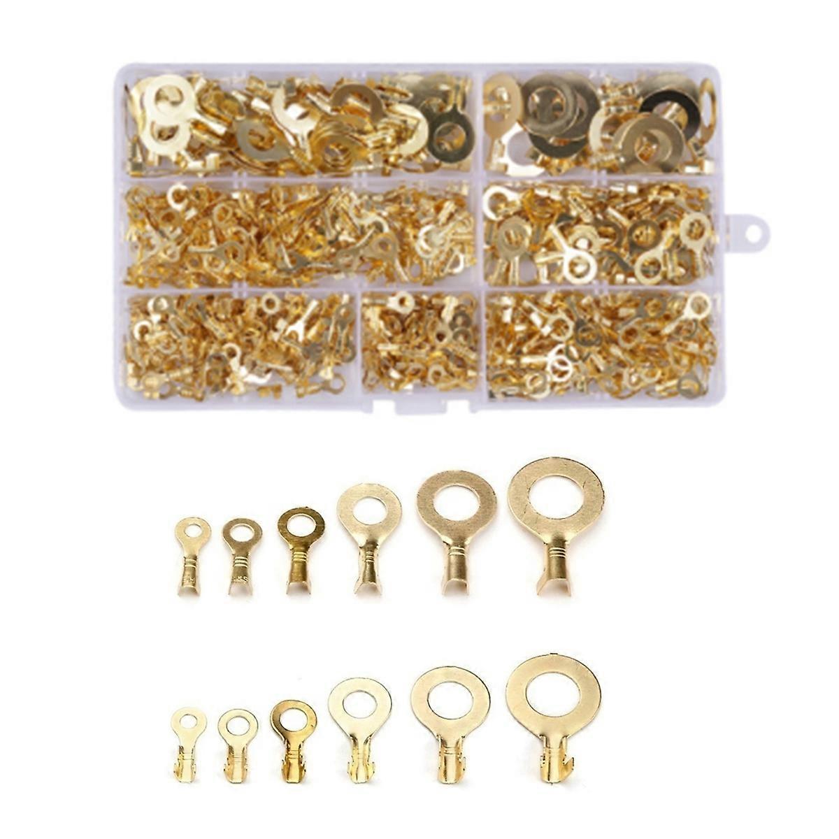 540PCS Ring Terminal M3-M10 Ring Lug Ring Connection Wire Assortment