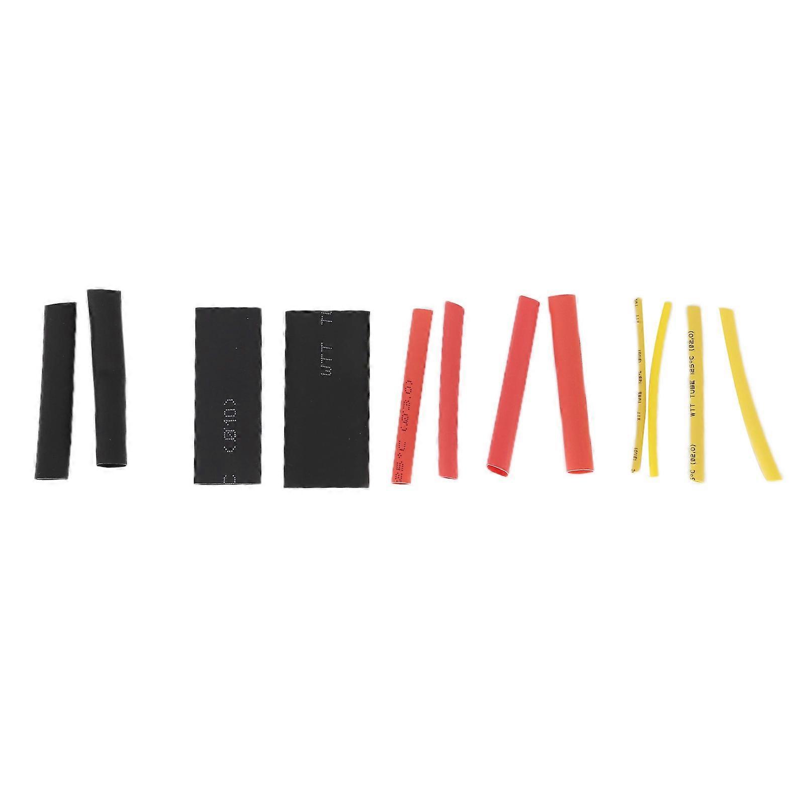 800 Pcs Red, Yellow & Black Heat Shrink Tubing Insulated Shrinkable Cable Sleeves