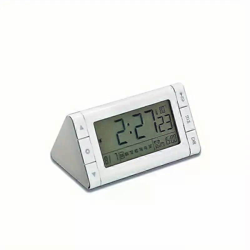 1pc Creative Desktop Triangular Clock And Counting Down Timer, Students 3 Groups Of Digital Alarm Clocks Hourly Reminder With Luminous LED Backlight D