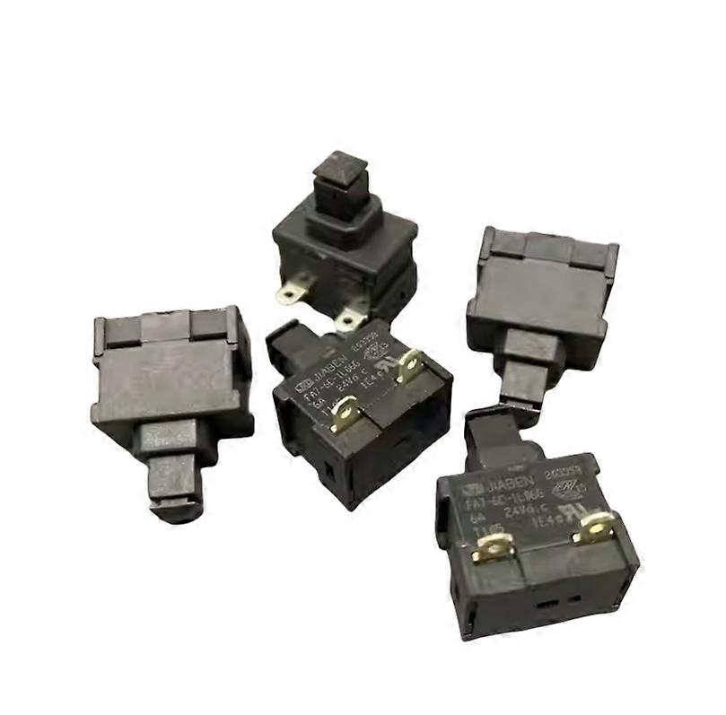 Vacuum Cleaner Two Leg Self-Locking Switch FA7-6C-1L06G Water Heater Pushbutton Power Switch 6A (5pcs)