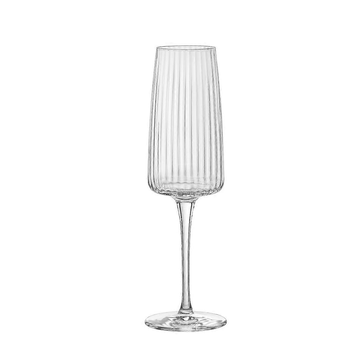 Exclusiva - 8.5 oz. Prosecco cups, 4 -set - rib wine and champagne flute - Made of star glass