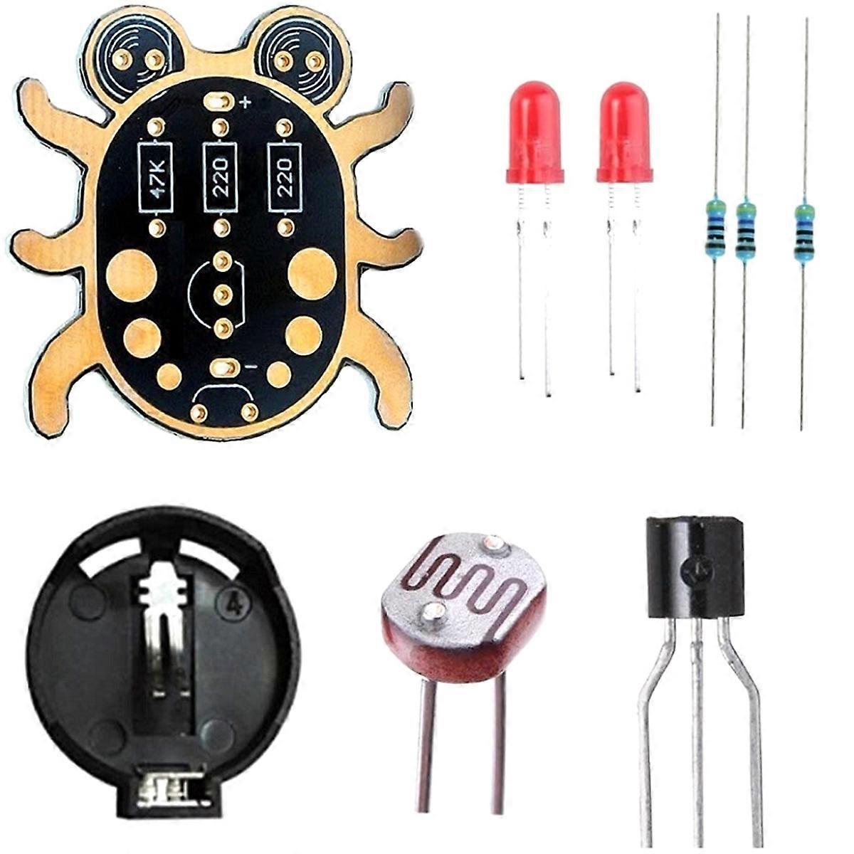 Weevil Eye Electronic DIY Kit Beginner Learn to Solder Fun Kit Handmade Gift Fit for Student Experi