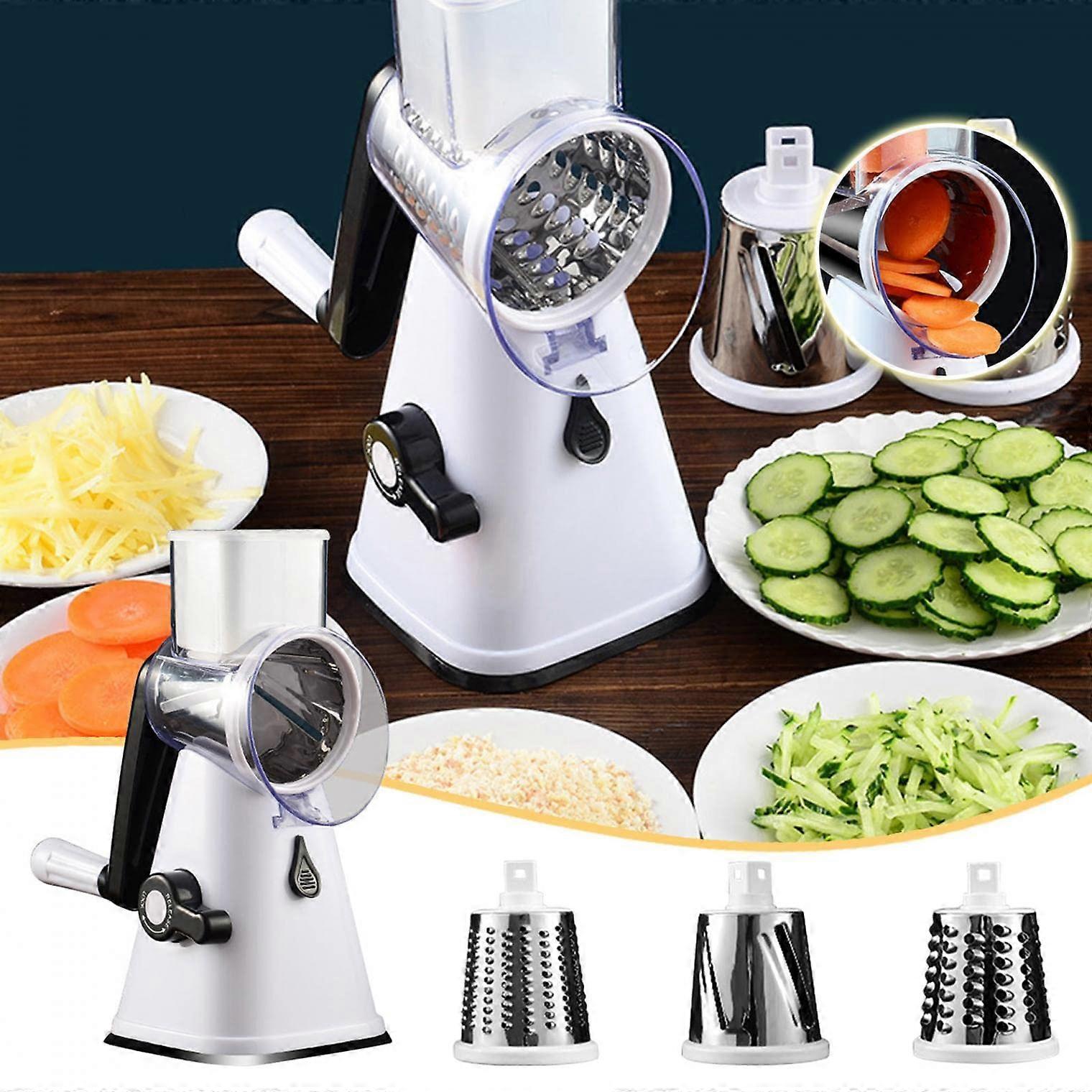 Salad Spinner for Kitchen Manual Food Processor, BPA-Free Plastic, 5 Quart Capacity, Easy-to-Use Hand Crank Design