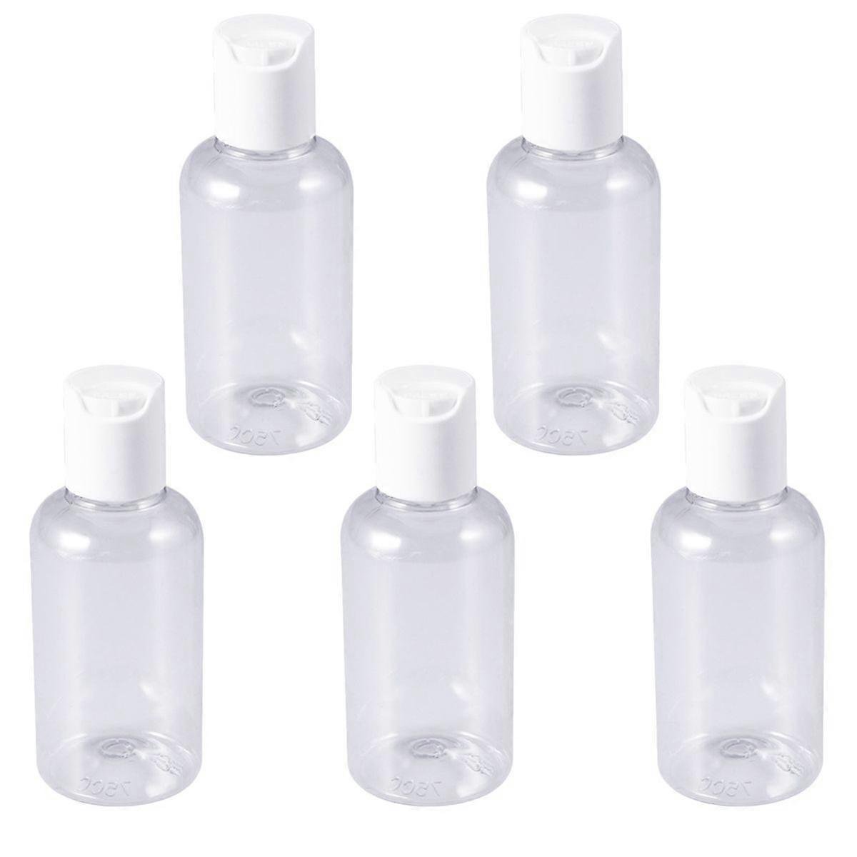 15pcs 75ml Refillable Bottle Press Travel Bottle Storage Container for Shampoo Cream Lotion (Random Color)
