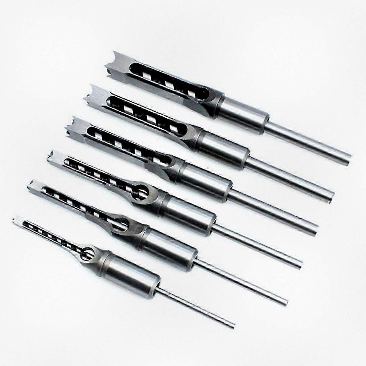 Precision Woodworking Square Drill Set with Spiral Extension and Mortise Chisel Bits