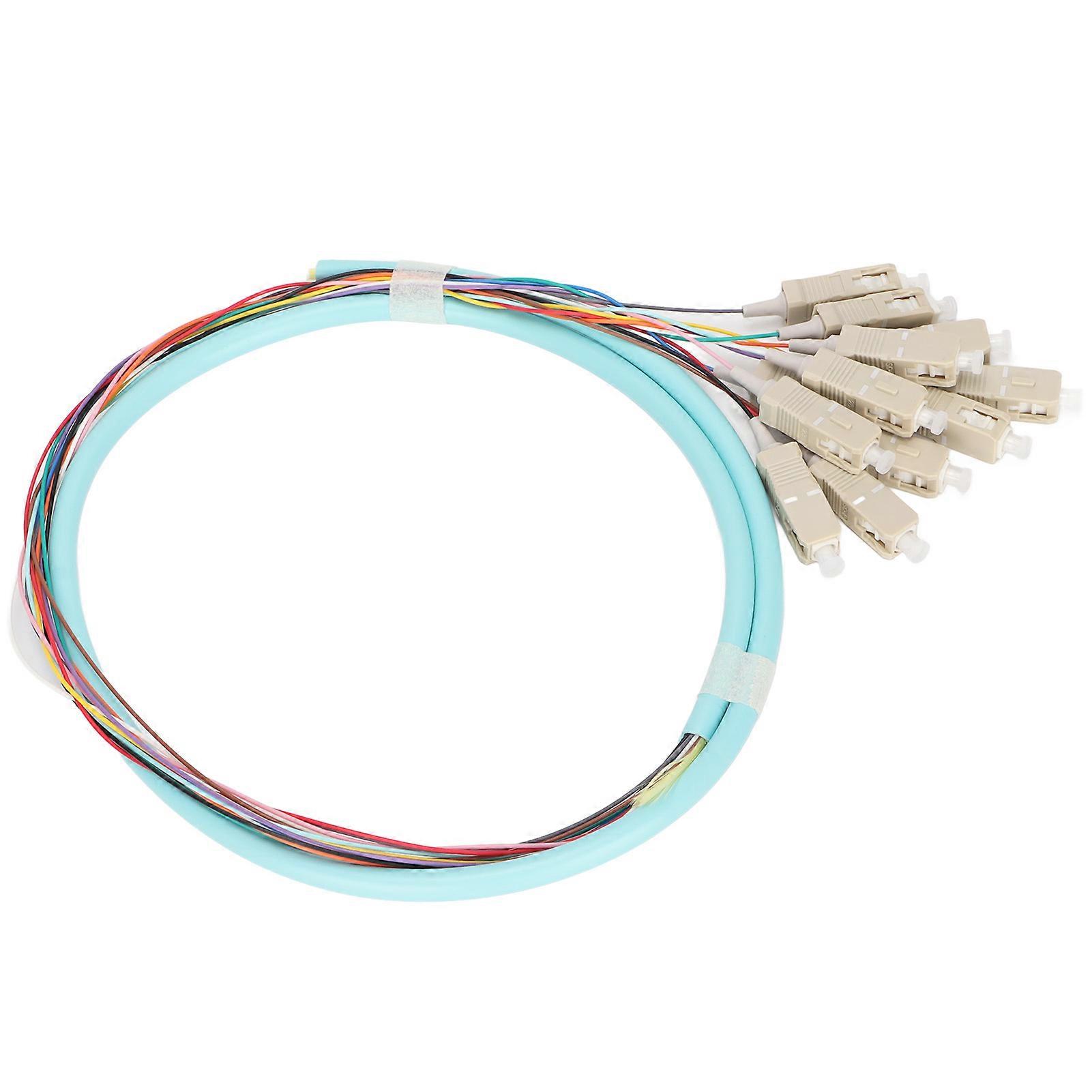 12-Strand Multimode Fiber Optic Cable SC UPC MM 0.9mm PVC