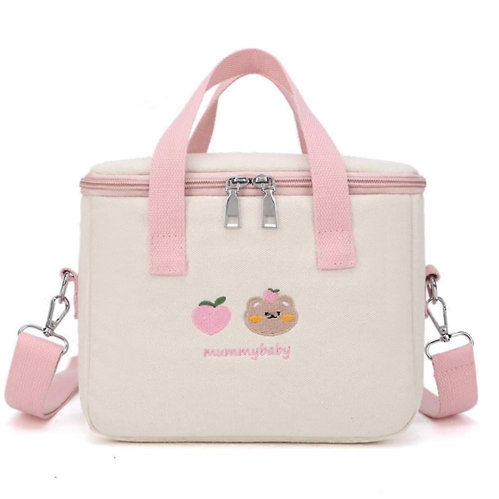 Kawaii Lunch Bag for Girls Insulated Preppy Lunch Box Waterproof Cute Lunch Tote for Women and Kids