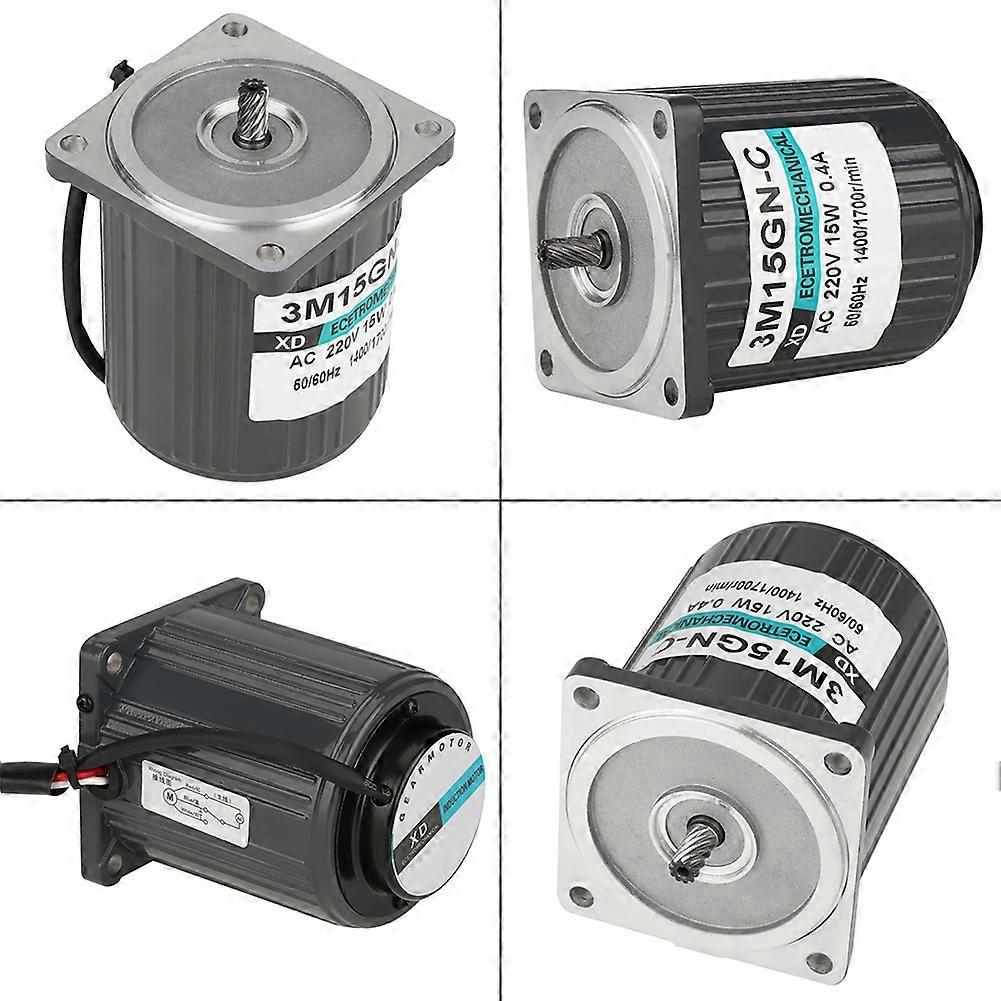 220V AC 15W Large Moment of Force Low Speed Metal Gear Motor CW/CCW