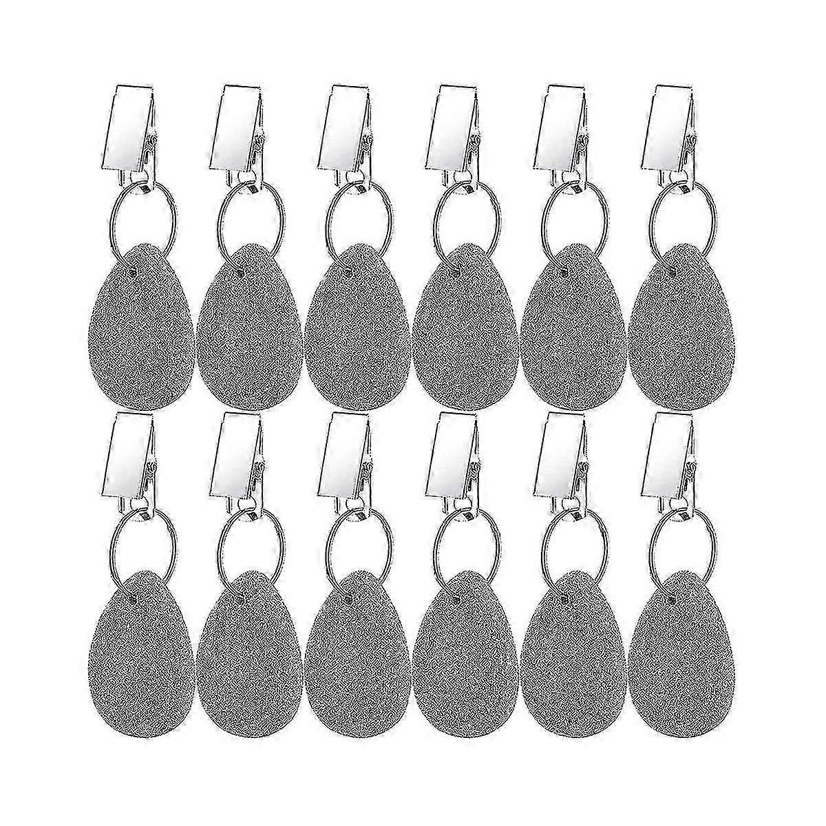 12 Pieces Tablecloth Weights Tablecloth Pendant Teardrop Shape Table Cover Weights Stone Table