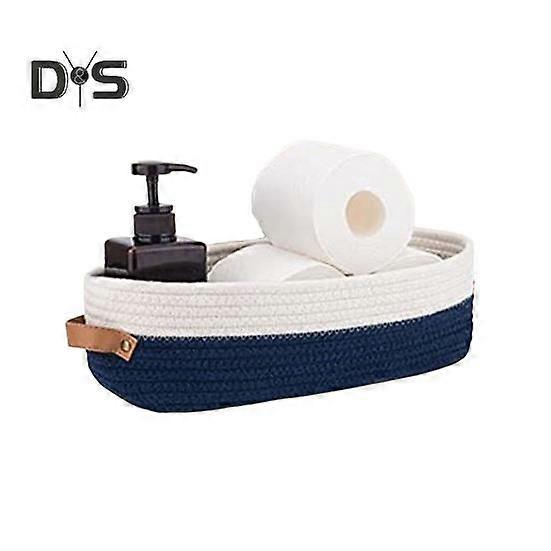 Woven Storage Basket with Handles Large Capacity Strong Load-bearing Multipurpose Toys Rectangular Decorative Basket