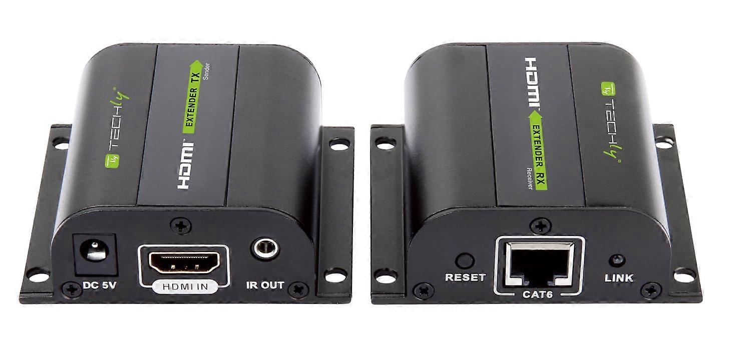 HDMI Cat5e/6/6a/7 Extender 60m - Long Range HDMI Signal Extension for Ethernet Cables Compatible with 1080p and 4K Video