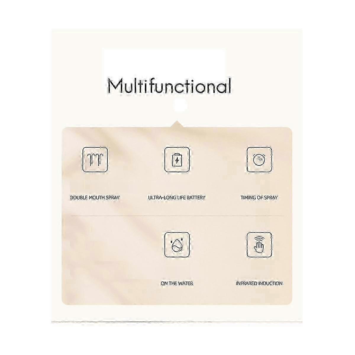 Double Nozzle Automatic Alcohol Dispenser with USB Charging for Disinfecting