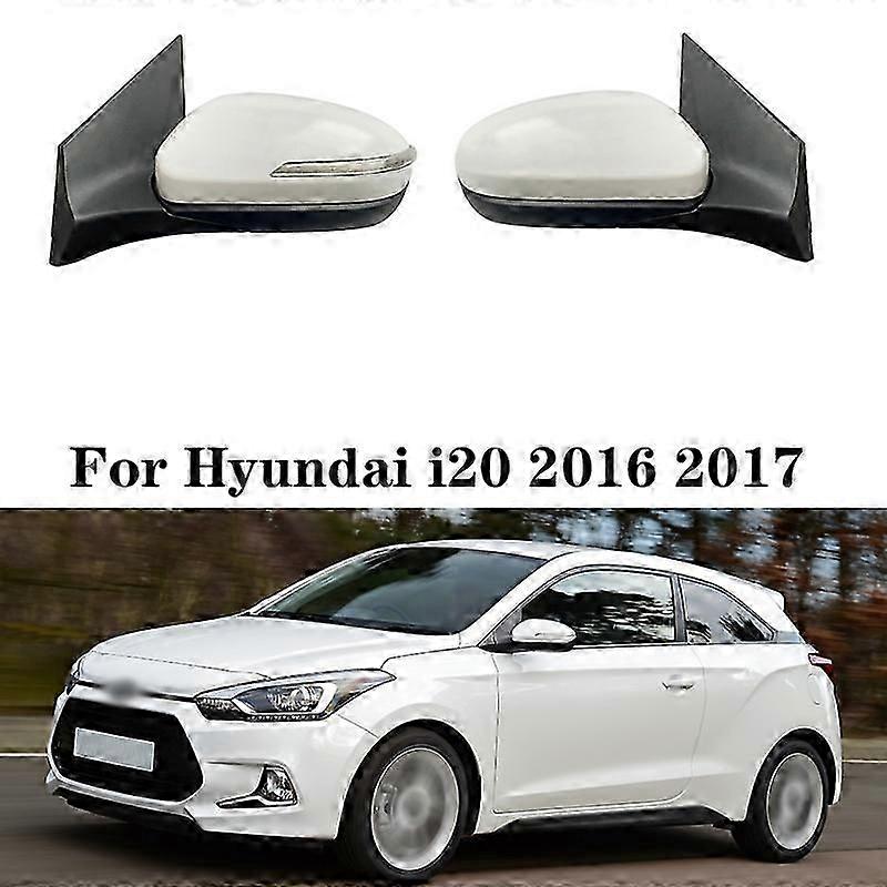 Autó visszapillantó tükör szerelvény Hyundai i20 2016 2017 automatikus elektromos összecsukható irányjelző fűtés lencse beállító tükör Assy