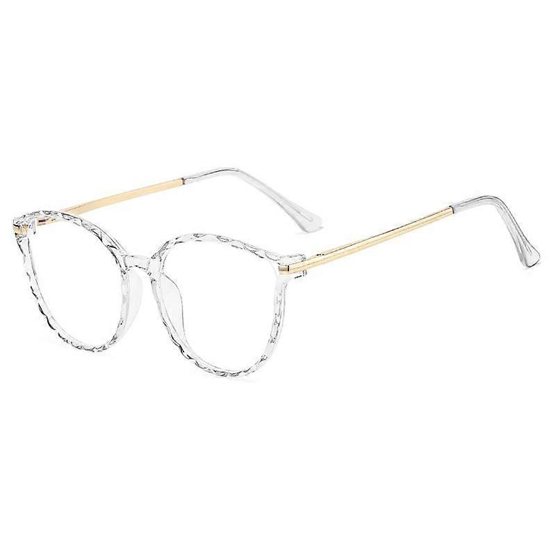 Cateye Blue Light Blocking Glasses Fashion Women Anti Eye Strain Computer Eyeglasses Frames Anti UV Clear Lens