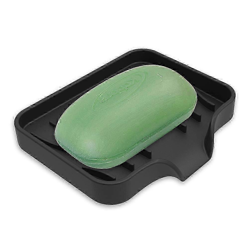 LM מחזיק סבון סיליקון רך, מגש סבון ניקוז עצמי, מתאים למקלחת, חדר אמבטיה, מטבח, אמבטיה SVR