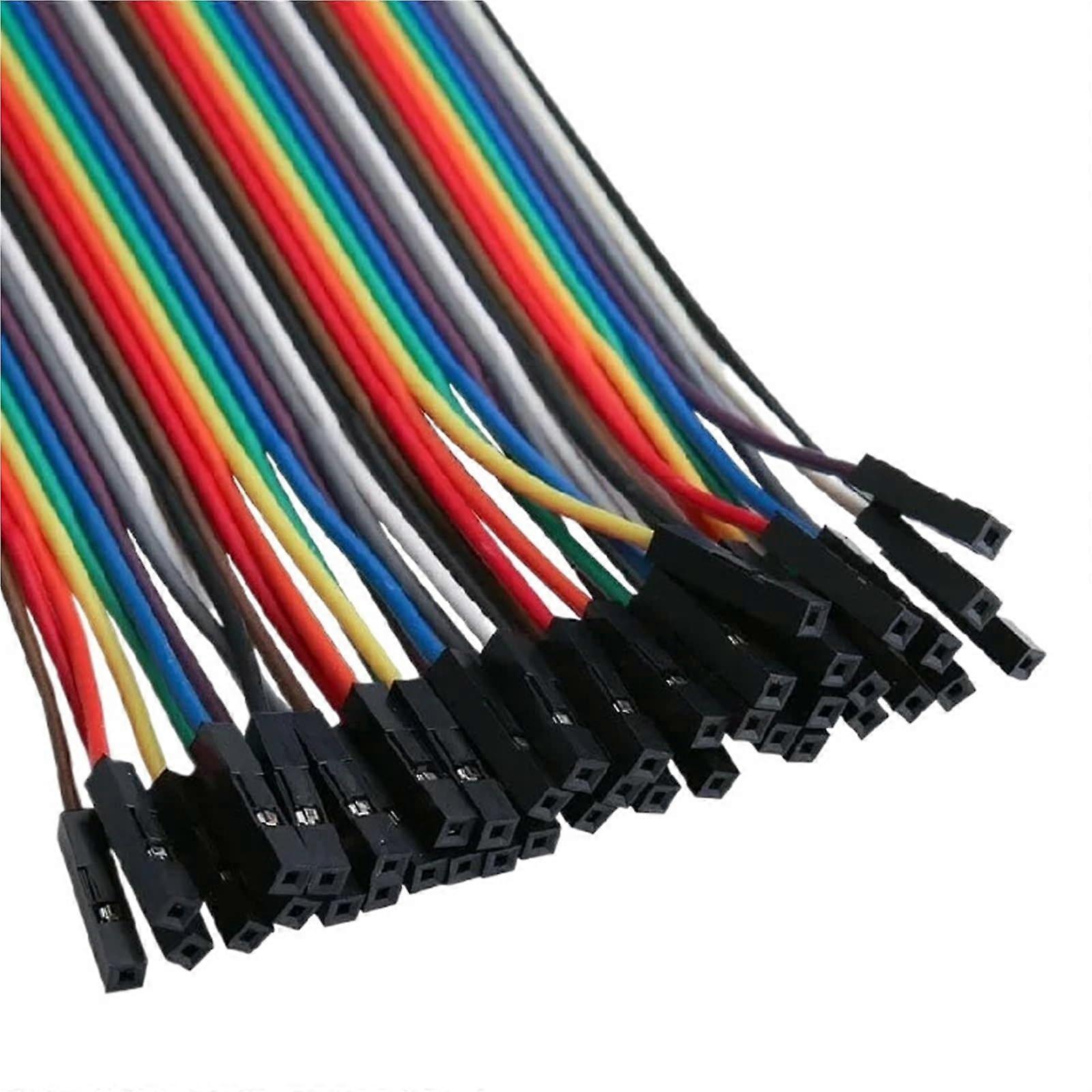 40PCS 40cm 50cm 100cm Jumper Wire Dupont Line Dupont Cable Connection(40cm FemaleMale)