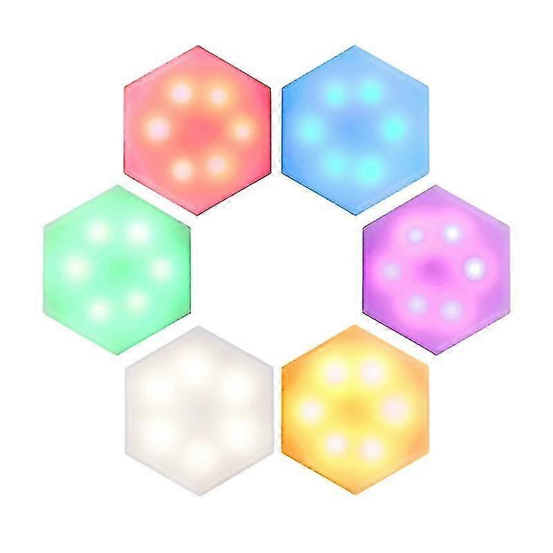 6 Pcs Hexagonal Cabinet With Touch Spl Modular Led Panel