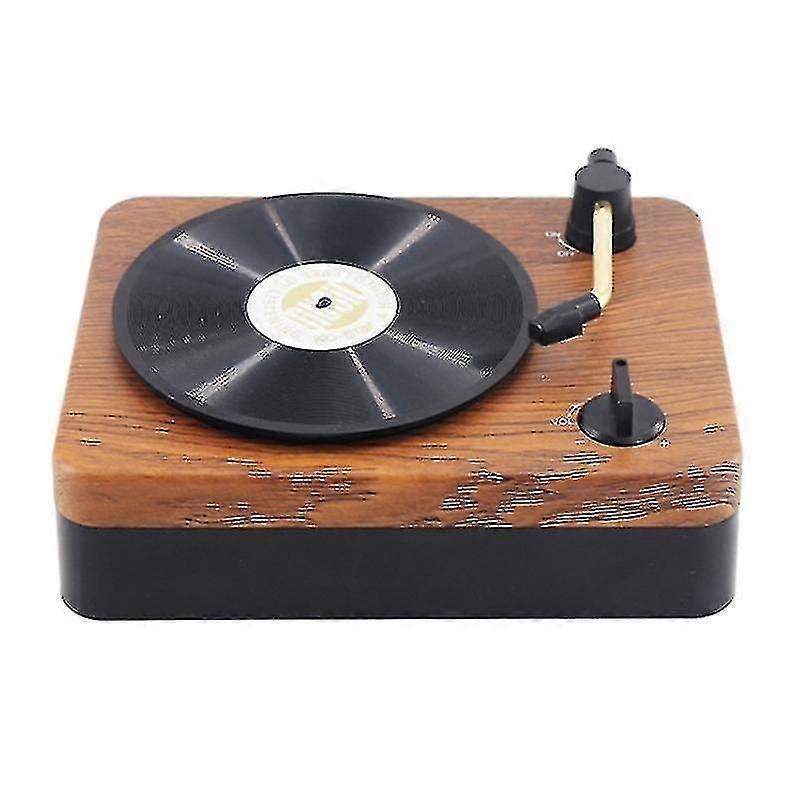 Portable Vinyl Record Player Classic Bluetooth-compatible Sound Box Wireless Speaker