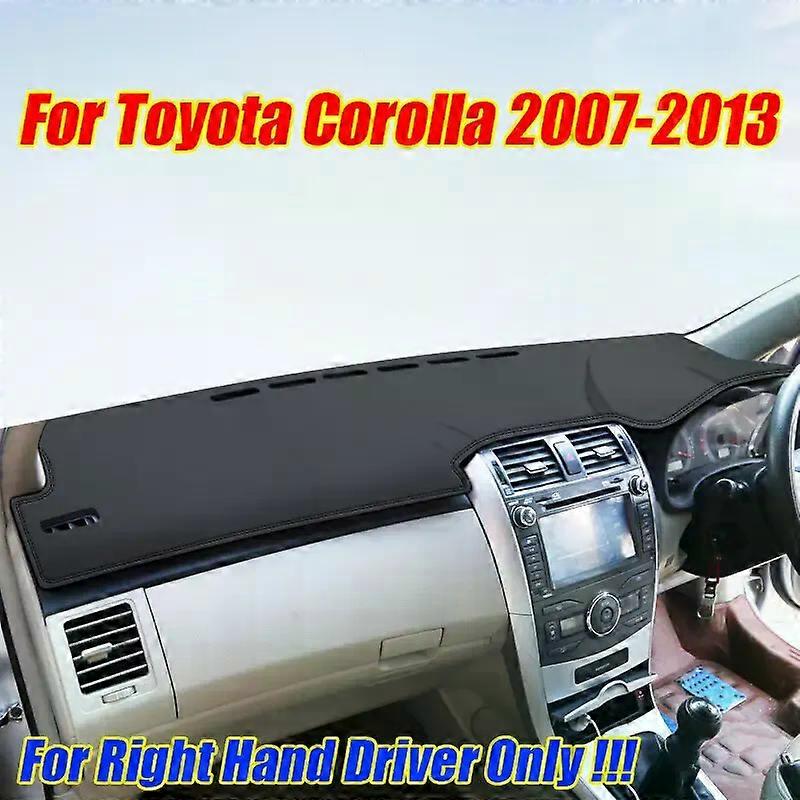 RHD Leder Armaturenbrett Abdeckung Dash Protector Pad Pad Matte Für Toyota Corolla 2007-2013