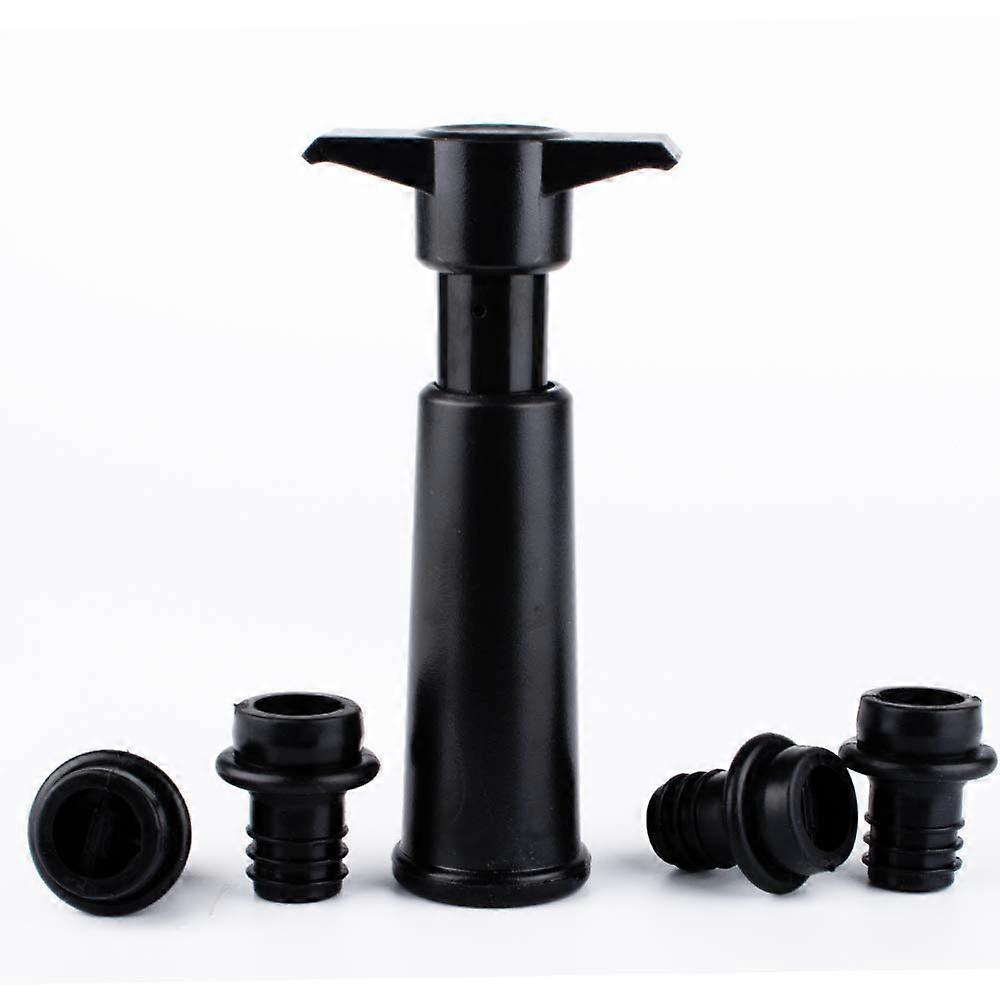 Vacuum Wine Saver Set Pump Preserver With 4 Vacuum Wine Stoppers
