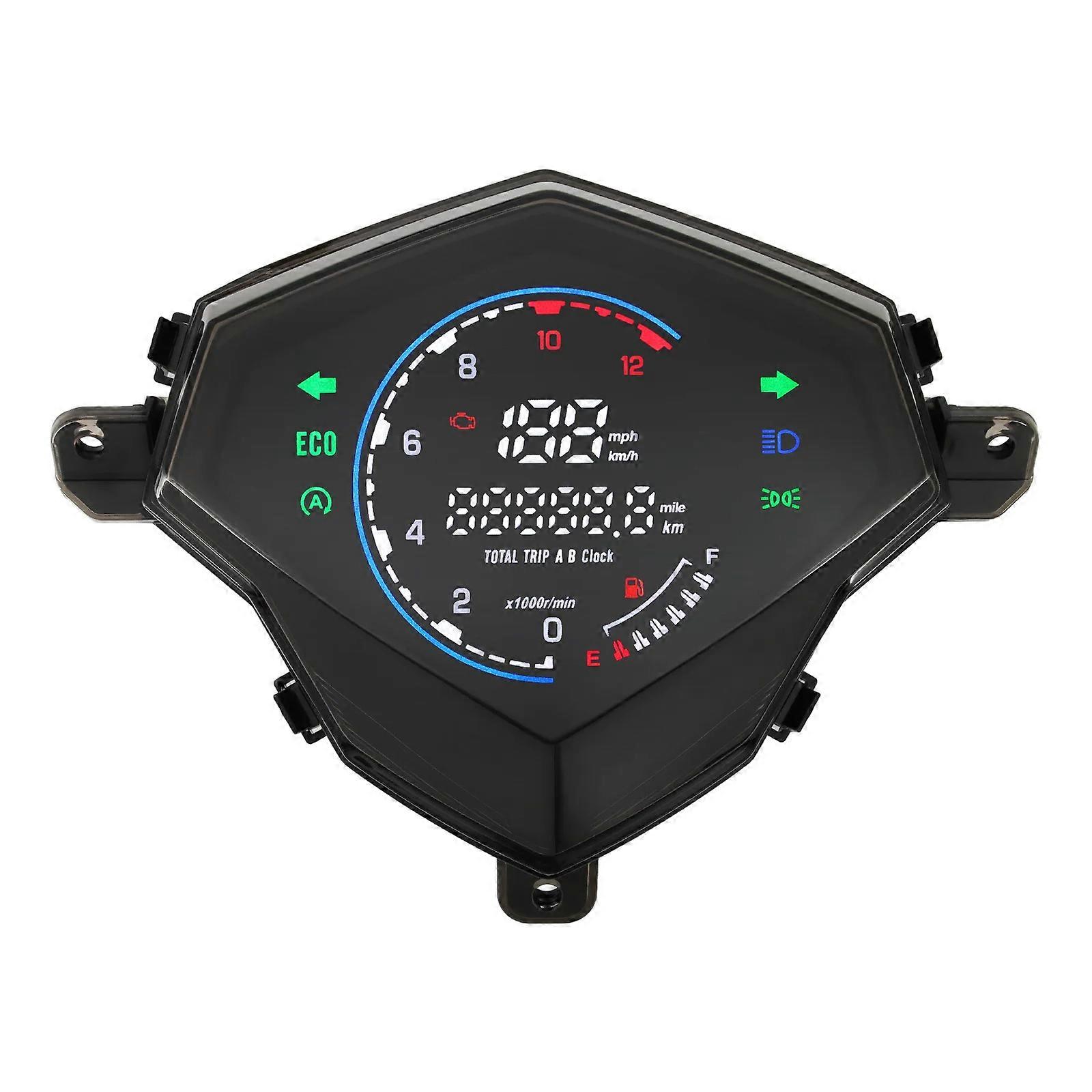 Digital Speedometer Tachometer Motorcycle Instrument Cluster Dashboard Waterproof Mileage Indicator for Mio 125/i125/110