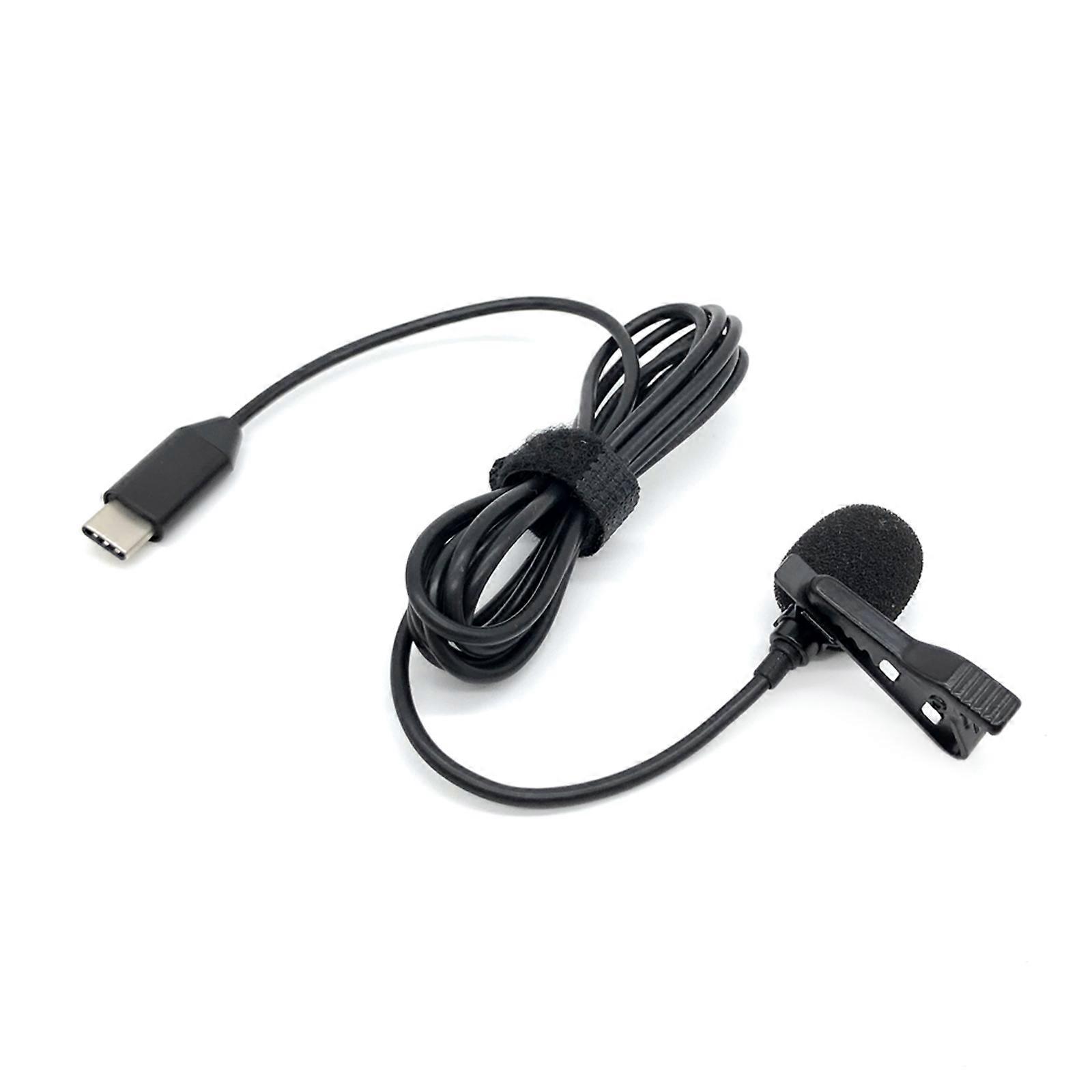 Clip on Microphone Lavalier Lapel Mic for Smartphones and Cameras Quality Sound for X4 Vlog Hosts