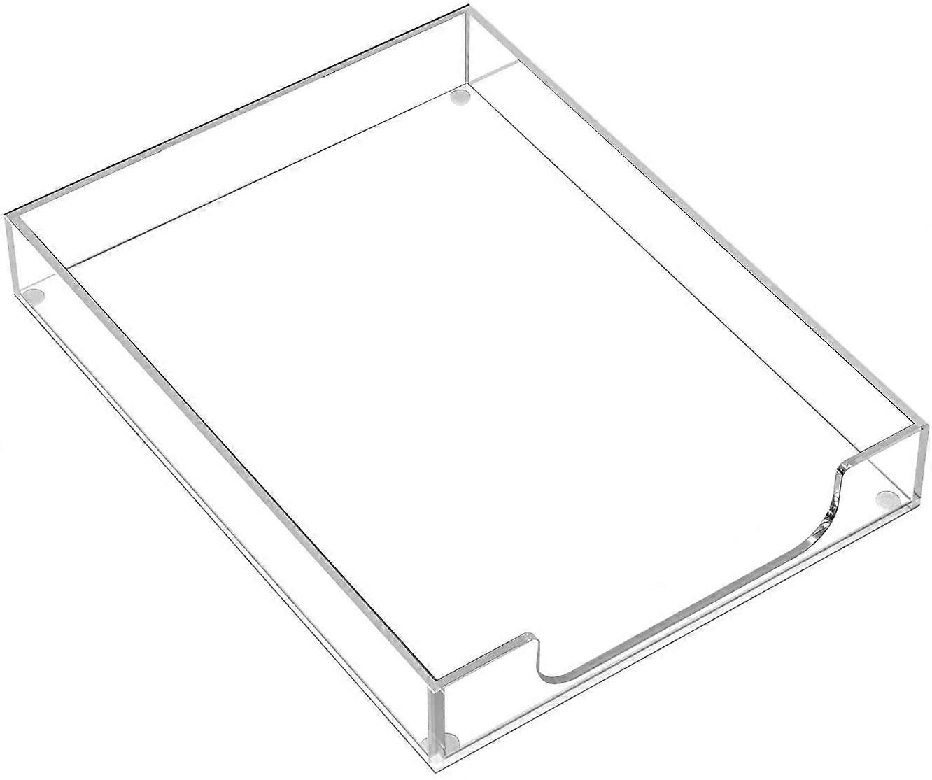 Acrylic Letter Tray, Clear Desk Organizer for Papers, Documents, and Stationery