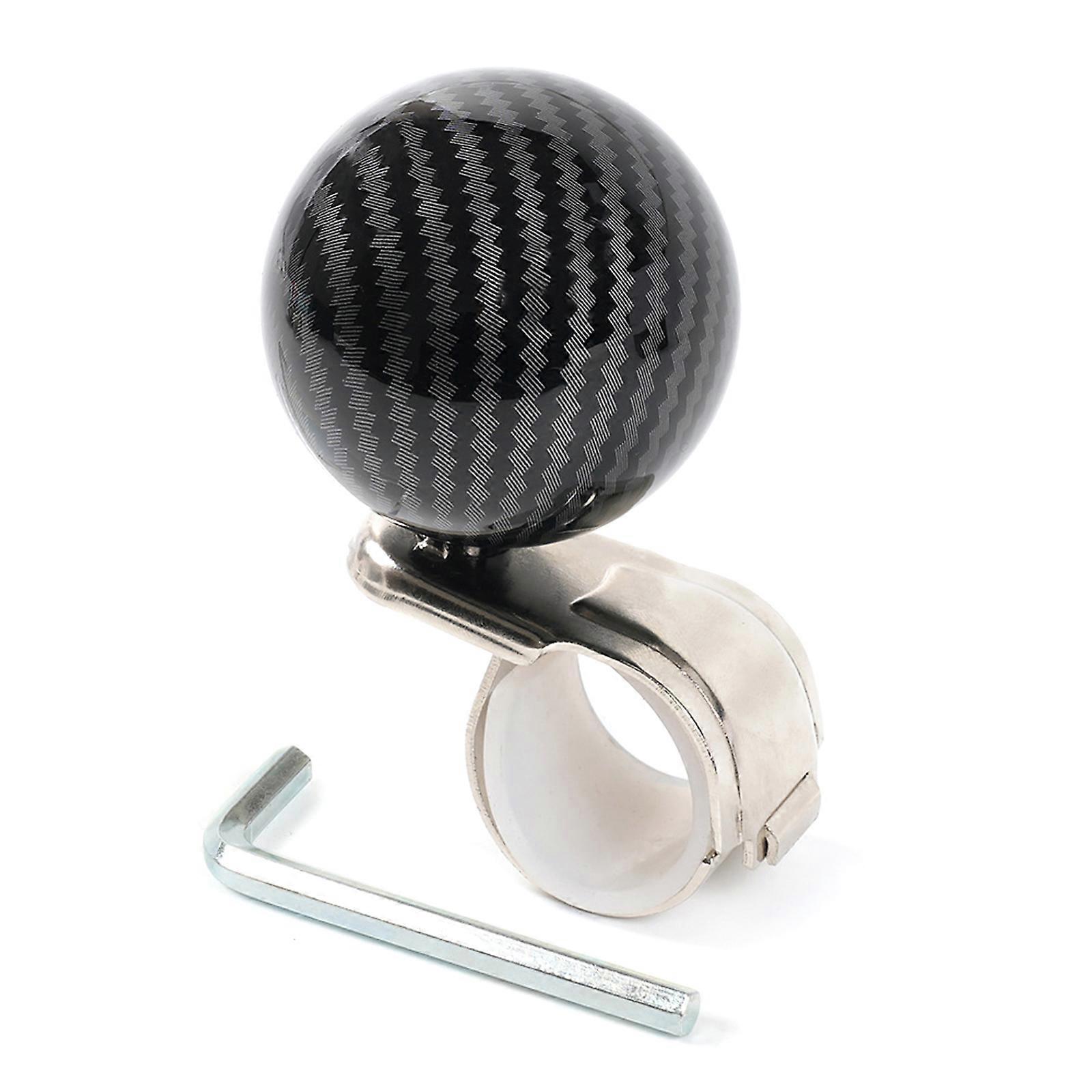 Comfortable & Durable Car Steering Wheel Auxiliary Control Knob Other Interior Part Perfect for Long Distance Commutes carbon pattern
