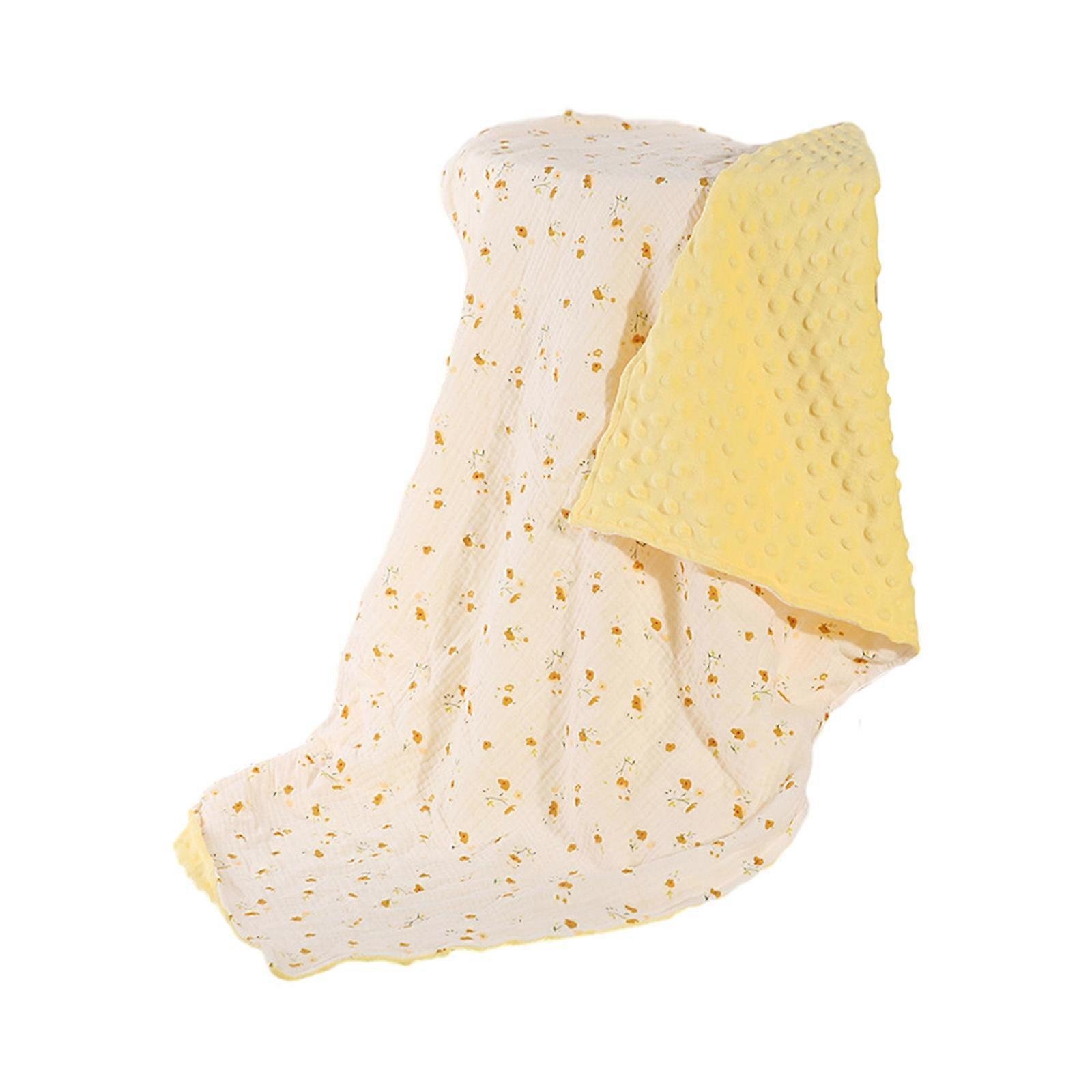 Coloful Baby Blanket for Boys & Girls Soft Baby Blanket with Double Layer Dotted Backing for Toddlers Nursery Crib