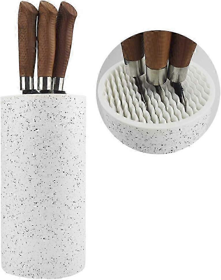 Universal Freedom Knife Stand, Resin Round Holder with Snowflake Dots