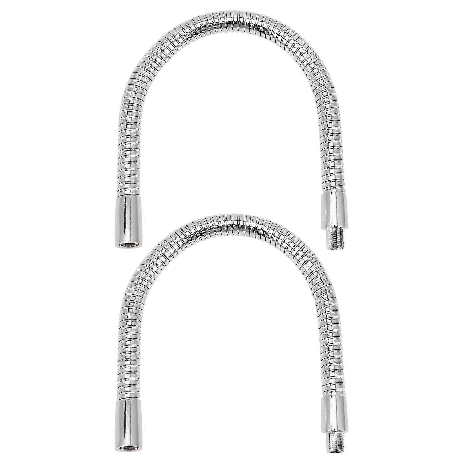 2pcs Flexible Gooseneck Light Stand 30X1.4CM Silver Replacement Arms