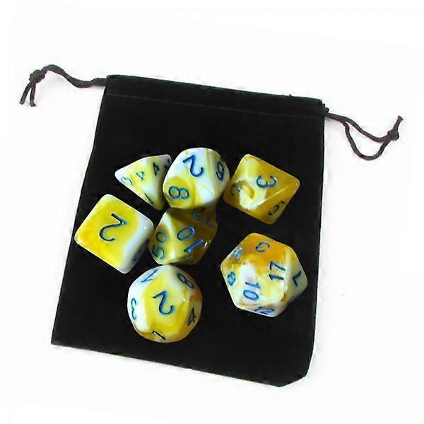 3x Acrylic Polyhedral Dices Set D8 D10 D12 D20 for Role Playing Table Games