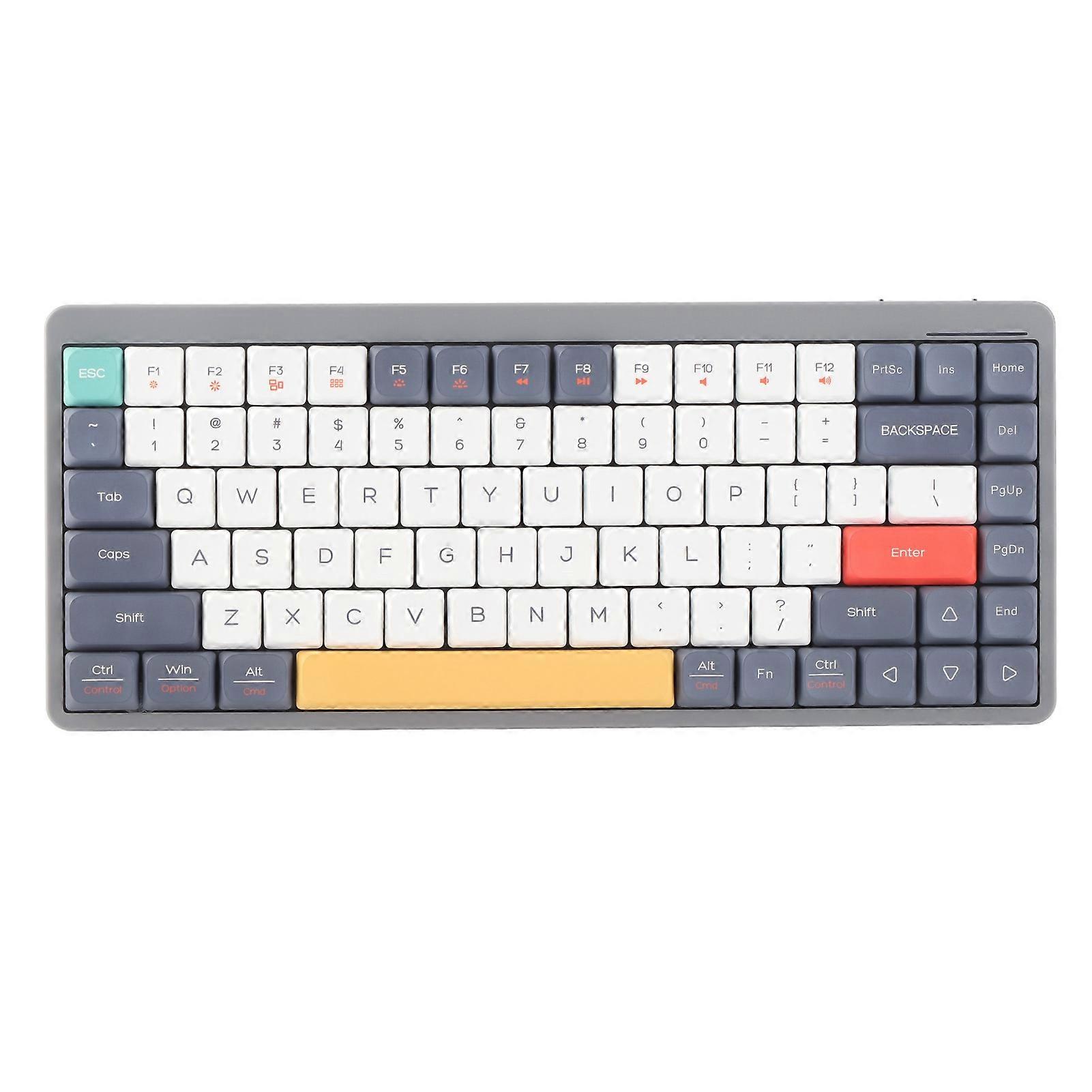 Mechanical Keyboard 2.4G BT5.0 Type C 3 Modes RGB Lighting Effect Wireless Keyboard for Office