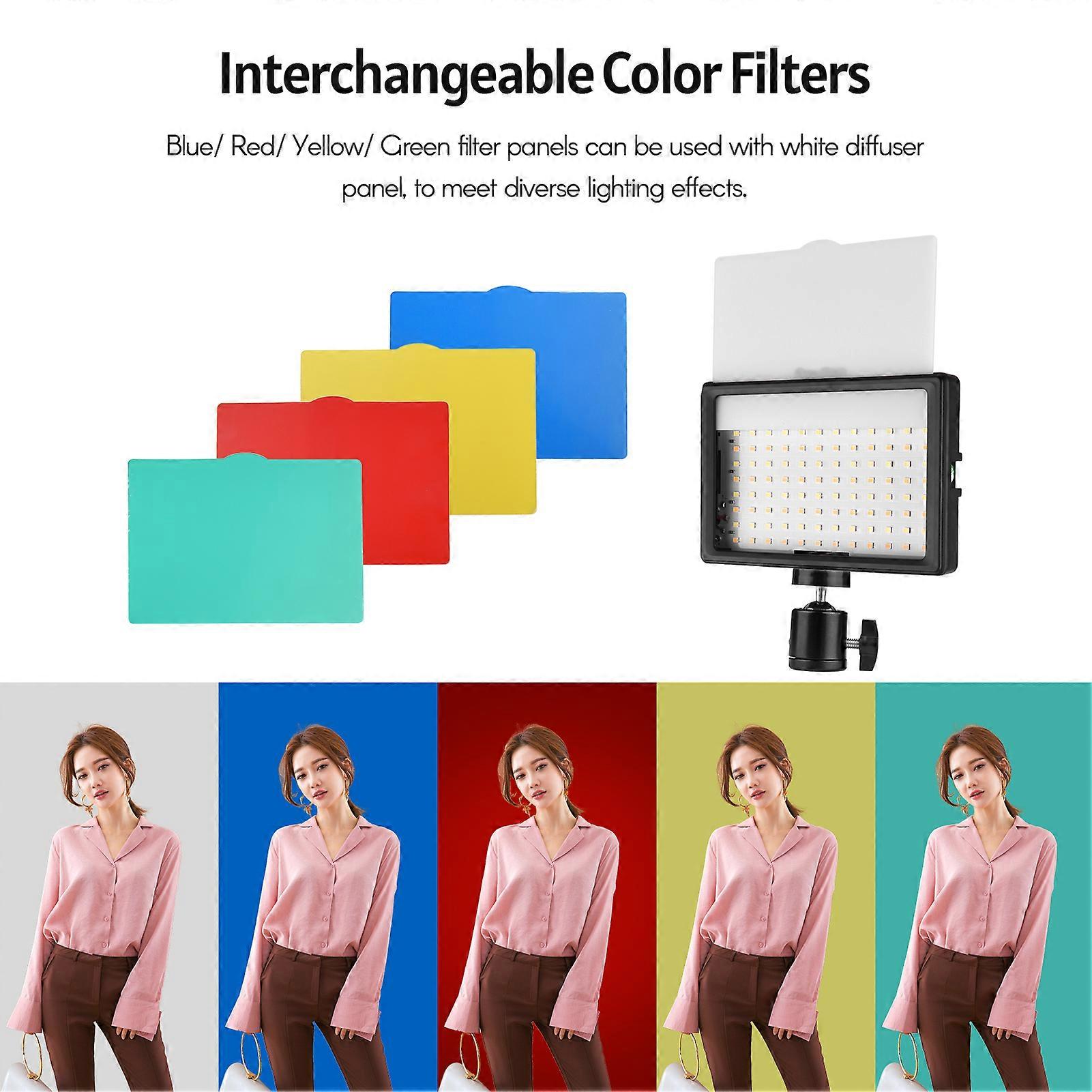 Andoer USB Video Conference Lighting Kit Including 1 * LED Video Light 3200K-5600K Dimmable + 1 * Foldable Desk Mount Light Stand + 1 * Flexible Ball