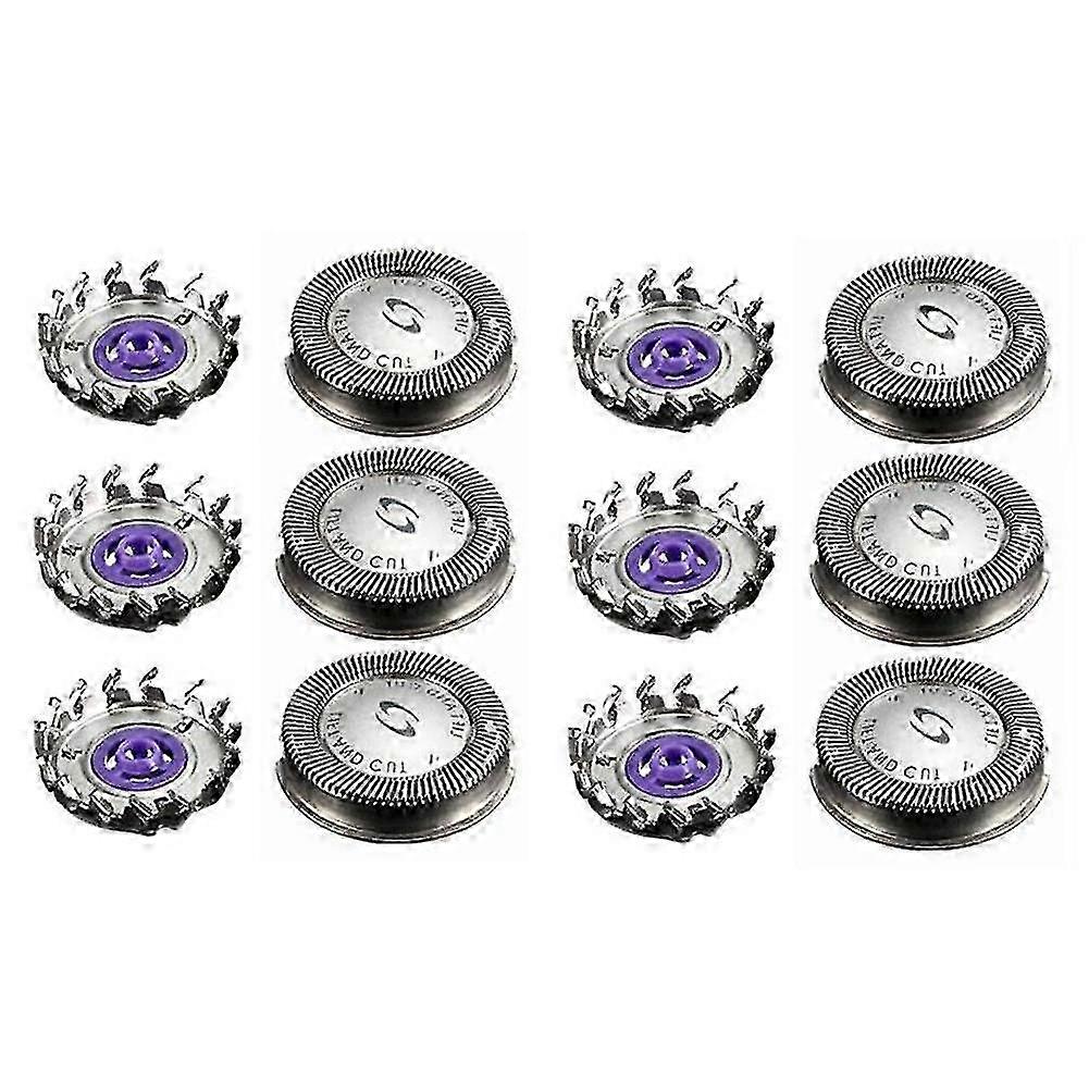 6Pcs Replacement Head Blades Compatible with Various Shaving Models for Men, Suitable for HQ3, HQ4, HQ55, HQ56, HQ6900, HQ6868, HQ5812, HQ68