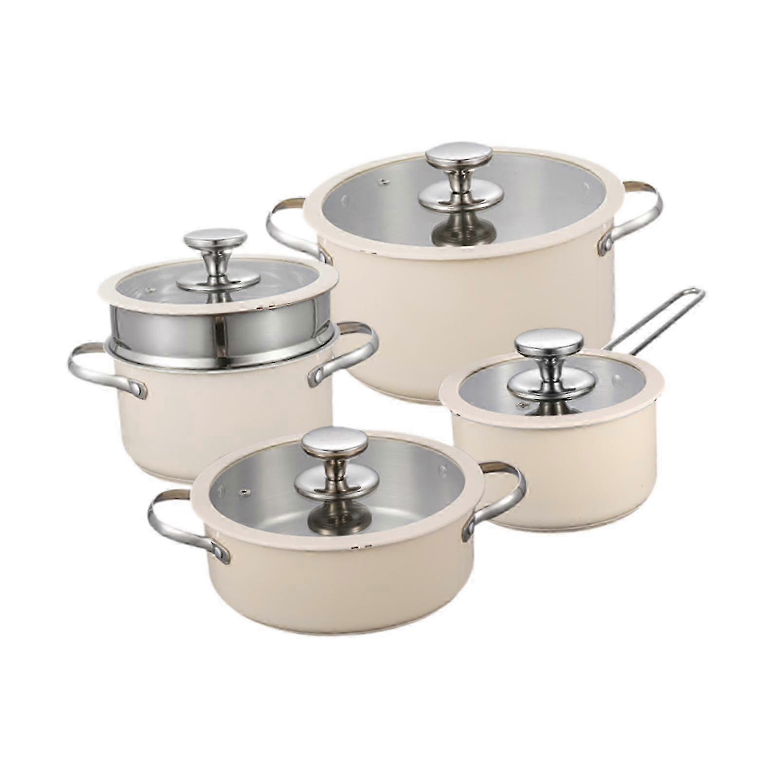 4-Piece Cooking Set for Breakfast, Ideal for RV Travel with Induction Cookers