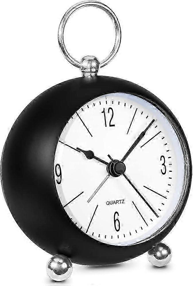 Silent Alarm Clock Non Ticking Bedside Clocks Battery Operated Table Clocks for Bedroom Easy