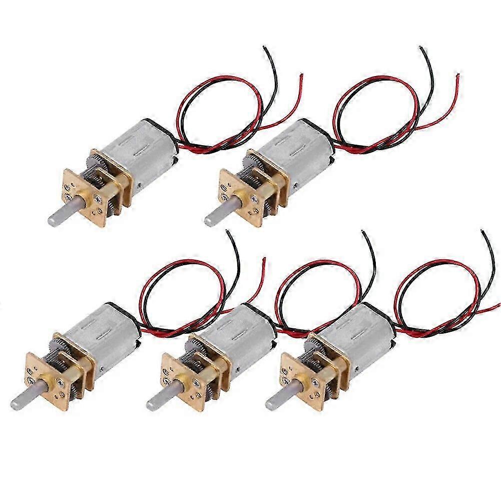 5Pcs N20 5V μηχανή 60RPM εργαλείων μετάλλων μικροϋπολογιστών αργή μηχανή παιχνιδιών κιβωτίων ταχυτήτων DIY ταχύτητας