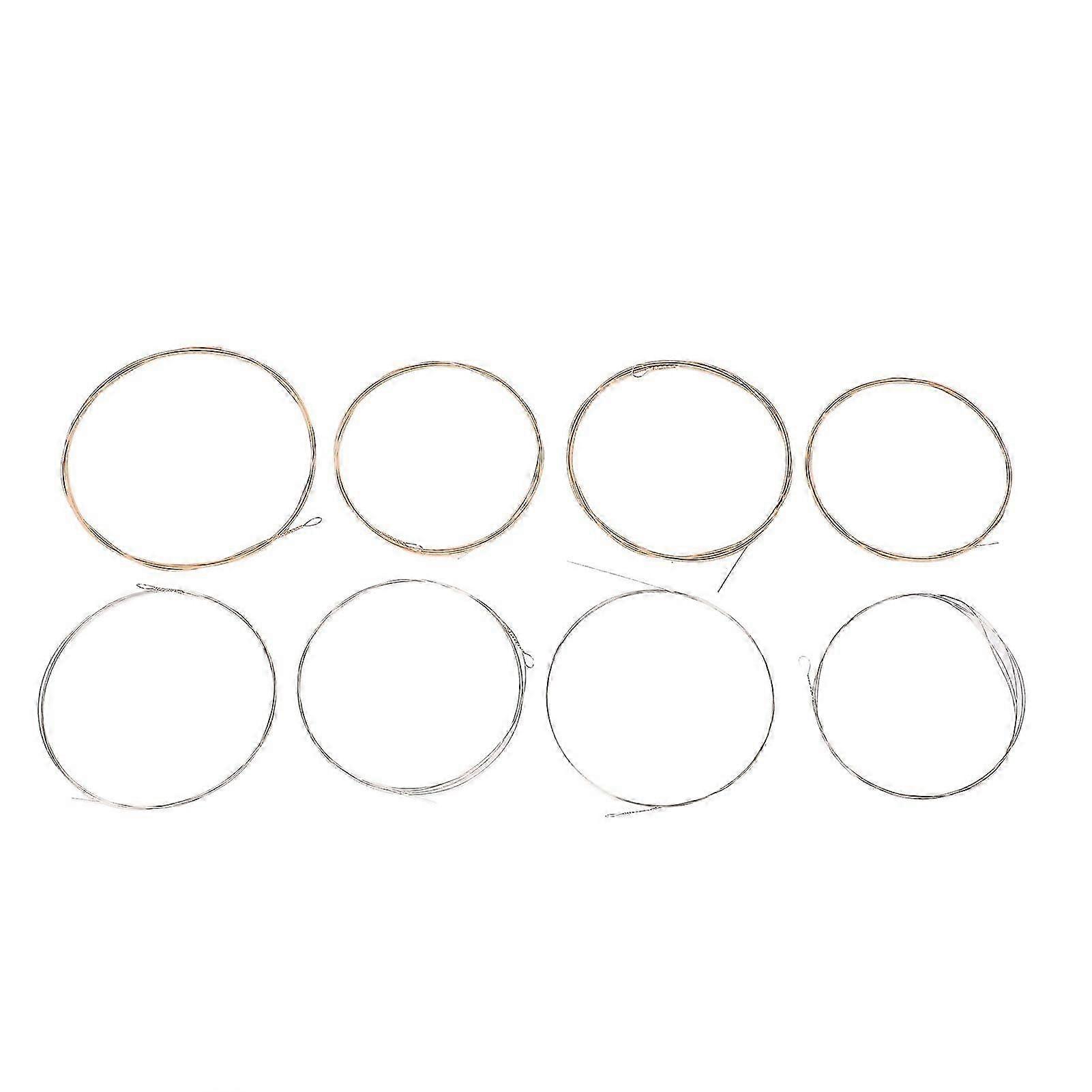 8 Pcs Mandolin String Phosphor Bronze Stable Timbre 8 String Mandolin Strings for Replacement 2025