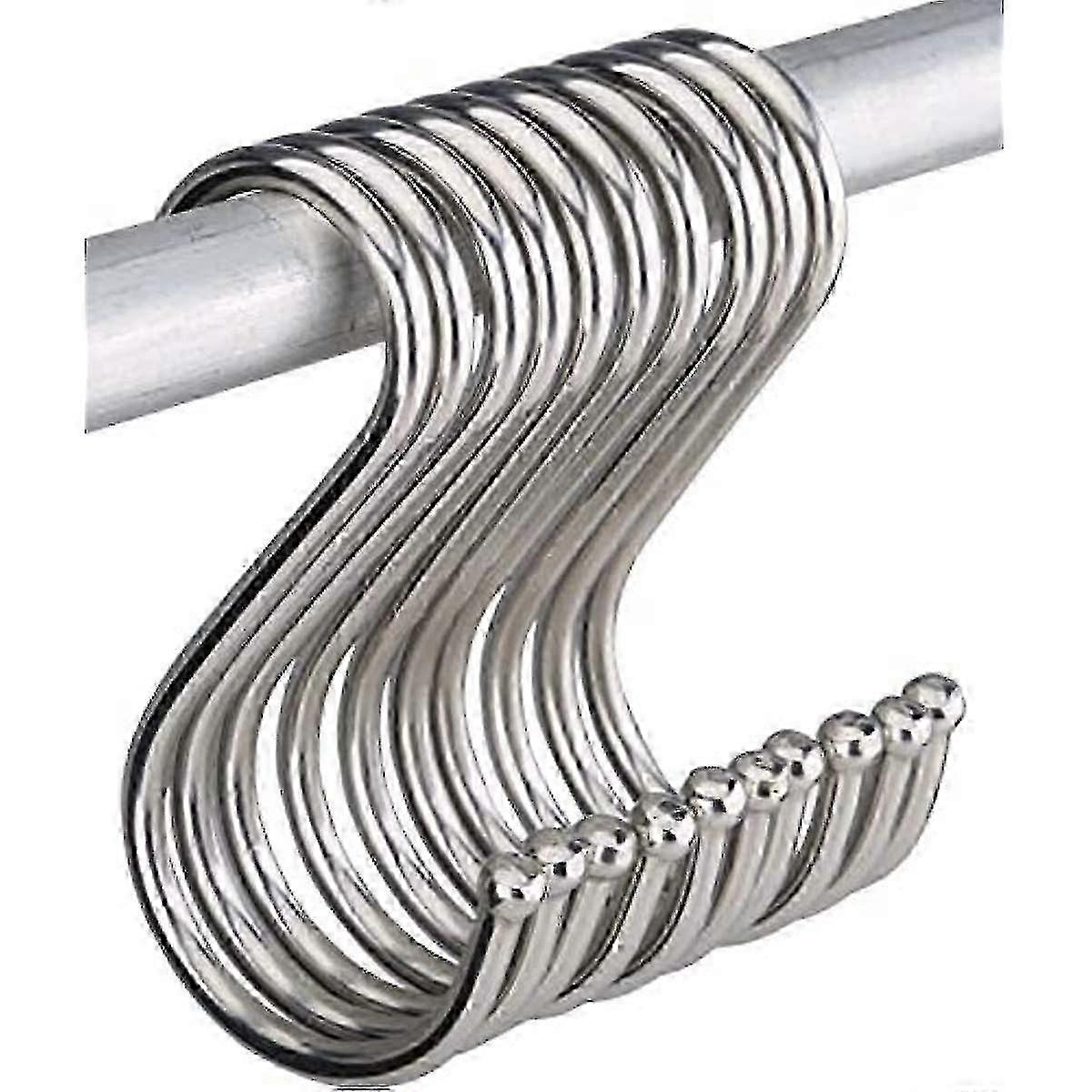 10個12cmステンレス鋼Sフックキッチンバスルーム寝室リビングルーム用ヘビーデューティー